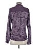 PrAna 100% Polyester Paisley Purple Long Sleeve Blouse Size S - photo 2