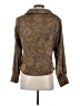 AaKaa 100% Polyester Paisley Brown Long Sleeve Blouse Size S - photo 2