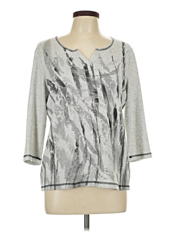 Karen Scott Sport 3/4 Sleeve Top (view 1)