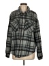 Unbranded 100% Polyester Plaid Gray Jacket Size M - photo 1