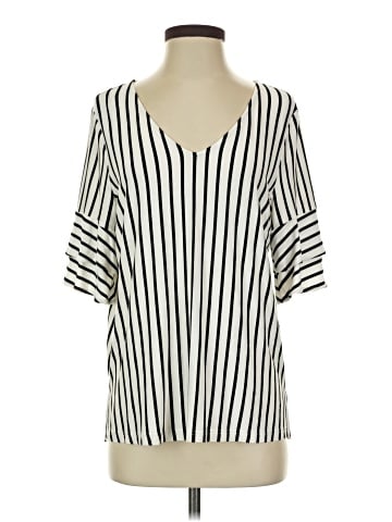 Skies Are Blue Short Sleeve Blouse (view 1)