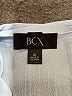 BCX Color Block Blue 3/4 Sleeve Button-Down Shirt Size XL - photo 6