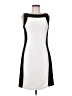 Calvin Klein 100% Polyester Color Block White Cocktail Dress Size 8 - photo 1