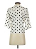 1.State 100% Polyester Polka Dots Ivory 3/4 Sleeve Blouse Size S - photo 2
