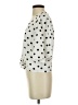 1.State 100% Polyester Polka Dots Ivory 3/4 Sleeve Blouse Size S - photo 5