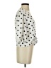 1.State 100% Polyester Polka Dots Ivory 3/4 Sleeve Blouse Size S - photo 4