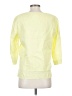 Orvis 100% Linen Yellow 3/4 Sleeve Blouse Size S - photo 2