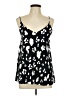 Just 100% Viscose Animal Print Black Sleeveless Blouse Size L - photo 1