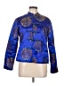 Blue Plate 100% Rayon Print Blue Jacket Size M - photo 1