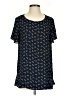 Ann Taylor LOFT 100% Polyester Black Short Sleeve Blouse Size XS - photo 1