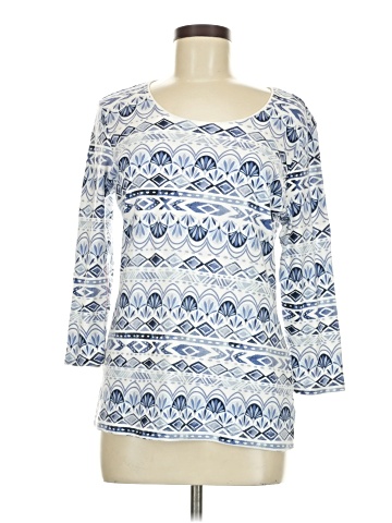 Karen Scott 3/4 Sleeve Top (view 1)