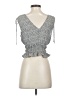 Sienna Sky 100% Polyester Silver Sleeveless Blouse Size S - photo 2