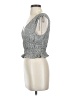 Sienna Sky 100% Polyester Silver Sleeveless Blouse Size S - photo 5
