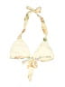 Unbranded Tropical Yellow Orange Swimsuit Top Size S (estimated) - photo 2