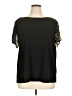 Amaryllis Black Short Sleeve Top Size 1X - photo 1