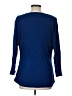 Nine West Blue 3/4 Sleeve Top Size L - photo 2