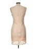Main Strip 100% Polyester Tan Cocktail Dress Size L - photo 2