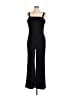 Socialite Solid Black Jumpsuit Size L - photo 1