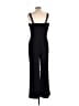Socialite Solid Black Jumpsuit Size L - photo 2