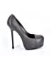 Yves Saint Laurent Graphic Gray Black Heels Size EU 37 - photo 1