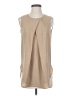 DKNYC 100% Polyester Tan Sleeveless Blouse Size XS - photo 1