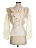 William Pearson Ivory Long Sleeve Blouse Size 6 - photo 1