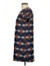 ALCOTT Argyle Blue Casual Dress Size L - photo 5