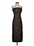 SPANX Animal Print Brown Cocktail Dress Size S - photo 1