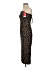 SPANX Animal Print Brown Cocktail Dress Size S - photo 5