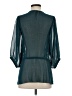 Black Rainn Teal 3/4 Sleeve Blouse Size S - photo 2