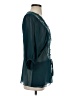 Black Rainn Teal 3/4 Sleeve Blouse Size S - photo 4