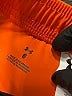 Under Armour 100% Polyester Graphic Orange Athletic Shorts Size 6 - photo 3
