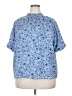 Ann Taylor LOFT Blue Short Sleeve Blouse Size XXL - photo 1