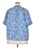 Ann Taylor LOFT Blue Short Sleeve Blouse Size XXL - photo 2