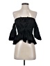 Hunter Bell Black 3/4 Sleeve Blouse Size 2 - photo 1