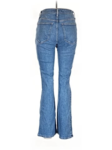 Madewell Tall Curvy Kick Out Crop Jeans in Oneida Wash (view 2)
