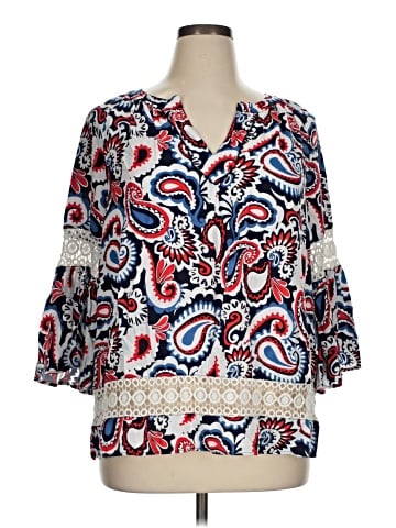 Crown & Ivy 3/4 Sleeve Blouse (view 1)