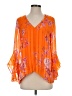 Vince Camuto 100% Polyester Orange 3/4 Sleeve Blouse Size XS - photo 1