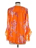 Vince Camuto 100% Polyester Orange 3/4 Sleeve Blouse Size XS - photo 2