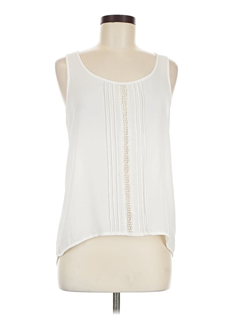 Pre-owned Ambiance Apparel Sleeveless Blouse In Ivory