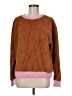 Maeve Color Block Brown Pullover Sweater Size M - photo 1