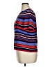 Kasper A.S.L. 100% Polyester Stripes Red Short Sleeve Top Size 14 - photo 5