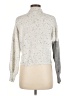 Studio 19 Color Block Silver Turtleneck Sweater Size M - photo 2