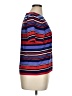 Kasper A.S.L. 100% Polyester Stripes Red Short Sleeve Top Size 14 - photo 4