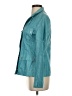 Adolfo Dominguez 100% Polyester Solid Teal Blue Jacket Size P (petite) - photo 5