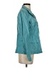Adolfo Dominguez 100% Polyester Solid Teal Blue Jacket Size P (petite) - photo 4