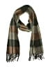 Harrods Plaid Tweed Color Block Checkered-gingham Chevron-herringbone Brown Scarf One size - photo 1
