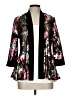 R&M Richards Floral Black Kimono Size 10 - photo 1