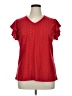 Unbranded Red Short Sleeve Blouse Size XL - photo 1