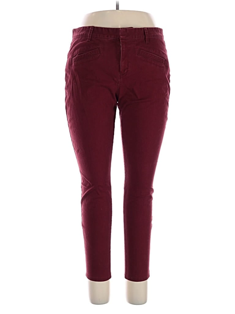 Pre-owned Gap Outlet Jeggings In Burgundy